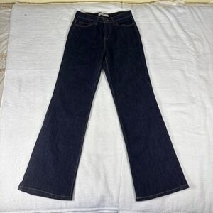 Levis 512 Perfectly Slimming Bootcut Jeans Womens 8 29x32 Dark Wash Indigo Flare